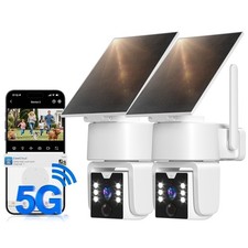4G LTE Solar Security Camera No WiFi 2K 360  Color Night Vision PIR Outdoor