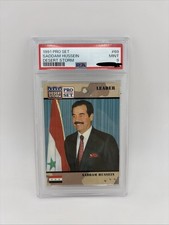 1991 Pro Set Desert Storm Saddam Hussein #69 ...