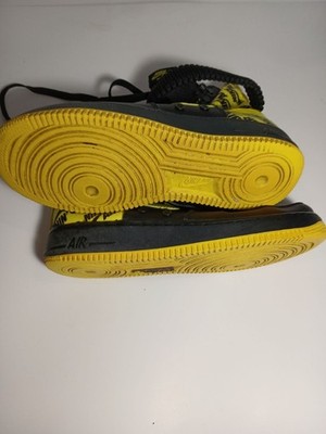 Nike SF Air Force 1 High Black Yellow Size 8.5 Men display picture 1