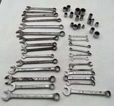 Vintage Proto Wrench Socket Tool 45-piece Set 18 Sockets 27 Wrenches
