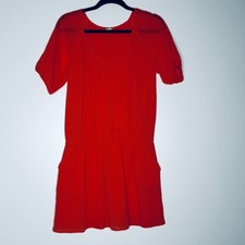 J. Crew Whisper Gauze Siesta Cinch Waist Front Pocket Dress Women's Size Small