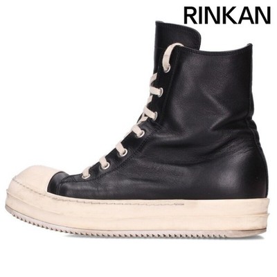 Rick Owens RAMONES Leather High-top Sneaker Mens 40 Used b701939baad2bcad03e0aeb