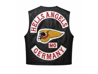 New Angles Herren Black Germany Lederweste 100% Rindsleder