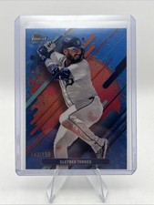 2025 Topps Finest - Rare Gleyber Torres #286 Sky Blue Refractor /150