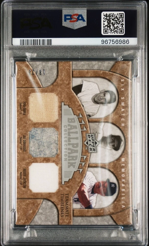 2009 Upper Deck Yastrzemski DiMaggio Jackson Williams Berra Matsuzaka POP 1 - Image 3 of 4