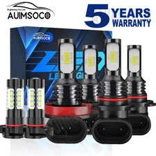 For Chevy Colorado Z71 LT WT ZR2 2015-2020 LED Headlight Hi-Low Fog Light Bulbs