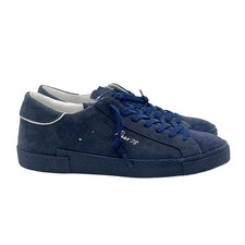 Sneakers Homme Philippe Model Paris En Cuir Bleu Et Daim Art. PRLU NT04