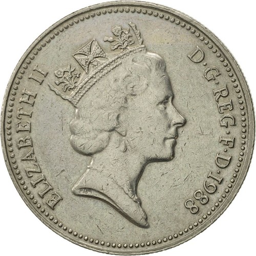 United Kingdom | 5 Pence Coin | Elizabeth II | Km:937 | 1985 - 1990 - Picture 6 of 12