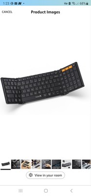 ProtoArc Foldable Bluetooth Keyboard, XK01 Folding Wireless Portable Keyboard...