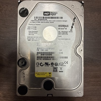 5188-4453 - HP 320GB 7200 RPM SATA 3.5'' HDD Western Digital WD3200AAJS version