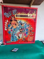 FLIPPER VETRO TESTA ROCK GIRL VINTAGE QUADRO RECUPERO MODERNARIATO ANNI 70