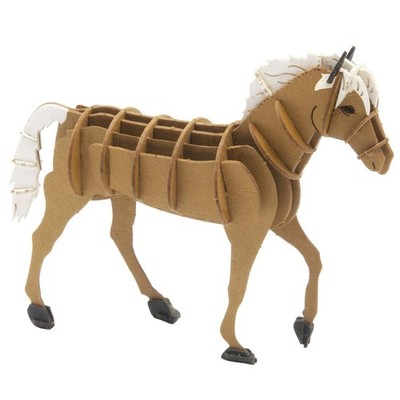 Fridolin Modello Di Carta 3D Haflinger Cavallo - Kit Costruzioni Per Bambini Dagli 8 Anni