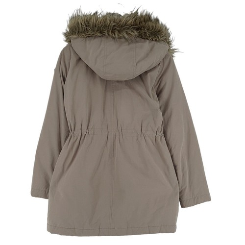 Hollister Women Coat Jacket Hooded Grey Im2 Size S - Picture 2 of 7