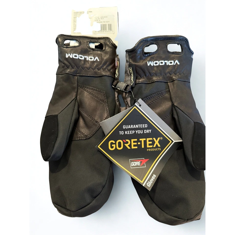 Guantes aislados para esquí snowboard Volcom Gore Tex para hombre talla M negros impermeables Foto 2 de 2