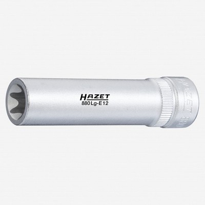 Hazet 880LG-E12 External Torx Socket, 3/8'' Drive, Size E12, Long