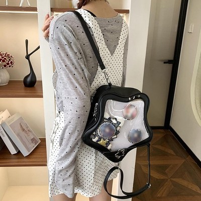 Star Shape Ita Bag - Crossbody Backpack Purse, PU Leather Aesthetic Handbag for s-l400.jpg main image 4