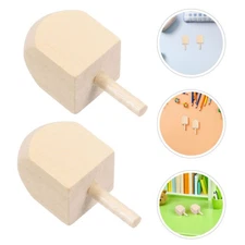 20 Pcs Wood Dreidel Chanukah Dreidels Toys Handmade Spinning Tops