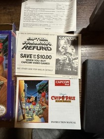 Disney's Chip 'N Dale Rescue Rangers (NES,1990) CIB Authentic Clean Rare