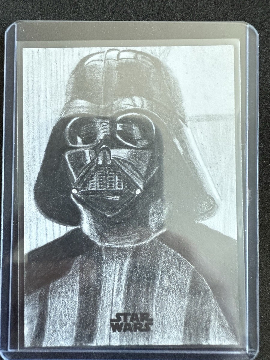 2025 Topps Chrome Star Wars Galaxy Darth Vader Sketch Card 1/1