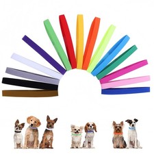 15 Pcs Puppy Whelping Collars,Newborn Pet Collars,Soft 15 PCS, Multicolor