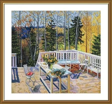 Counted Cross Stitch "Velvet season" Embroidery Kit Unprinted Сanvas Nova