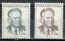 Tchécoslovaquie 1967 MNH Mi 1753-1754 Sc 1512-1513 Président Antonin Navotny **