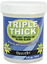 TG01-10 Triple Thick Gloss Glaze, 4-Ounce 4 Fl Oz (Pack of 1) White 4 fl oz
