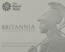 2015 SILVER 1oz PROOF £2 BRITANNIA Boxed with COA 2296