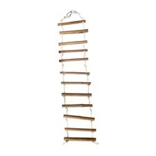 Large Natural Wood Rope Ladder for Birds - HB01482