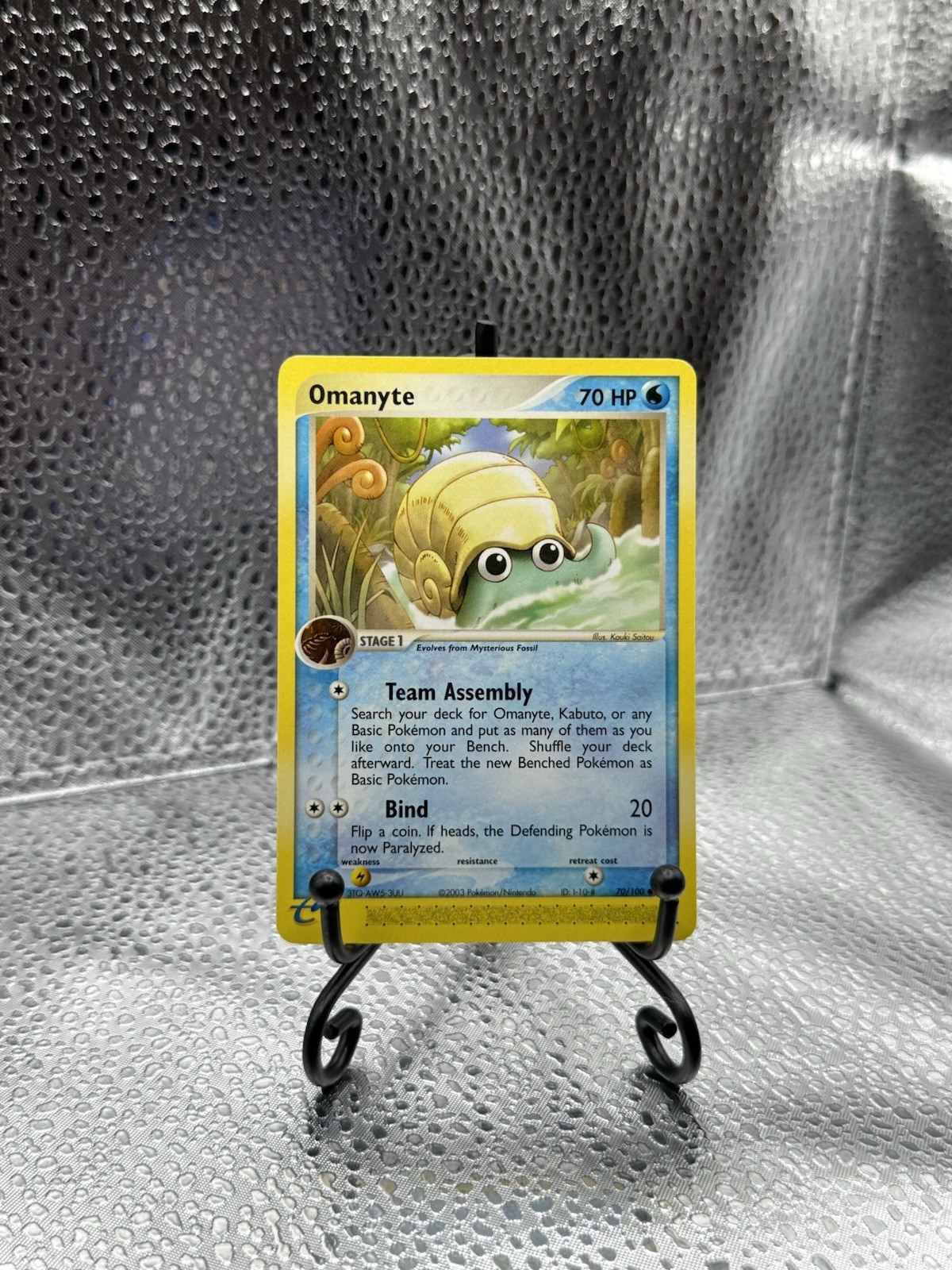 Omanyte 70/100 Sandstorm Regular - NM/VLP - E-Reader Pokemon