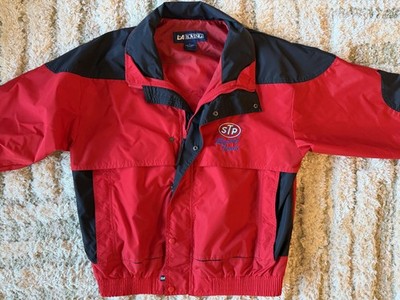 Vintage STP Racing Team Jacket Mens Large Red Black L'A Loving Windbreaker 90s