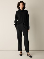 Eileen Fisher Cozy Brushed Terry Hug Slouchy Pant Brand New NO IMPORT FEES
