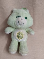 Vintage Care Bears Good Luck Bear Plush Green Clover Soft Toy 1980s