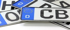 Produktbild - Stück EU Autoschilder |Kfz Kennzeichen |Nummernschilder |AMTLICH