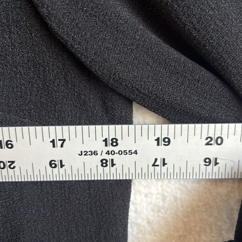 Vestido Club Monaco Manga Volantes Talla 6 Negro Crepé - Imagen 3 de 6