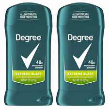 Degree Men 48H Extreme Blast Antiperspirant Deodorant Stick Twin Pack 2.7 oz