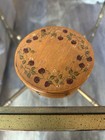 Wooden Shaker-style pantry box with hand-painted floral design — photo 2