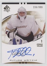 2007-08 SP Authentic Auto Future Watch 236/999 Jonas Hiller #191 Auto 0ll