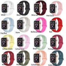 Soft Silicone Sport Band for Apple Watch Compatible  S/M M/L  40/41/42/45/46mm