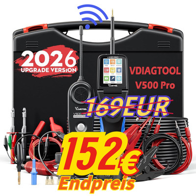 2026 VDIAGTOOL V500 Pro Automobil-Leistungskreisprüfer Breaker Finder Werkzeug