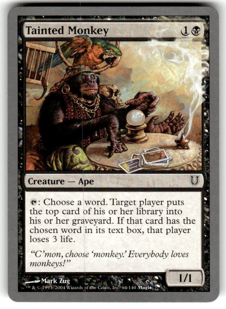Tainted Monkey Unhinged Regular MTG