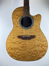 Ovation CC-024 Electro Acoustic Guitar made in Korea Quitled Maple top