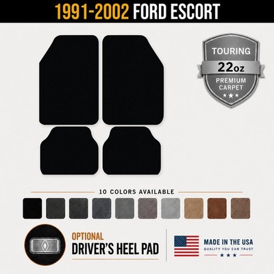 Avery Touring Front & Rear Floor Mats for 1991-2002 Ford Escort #1DF