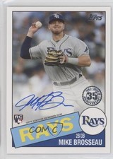 2020 Update 1985 Topps Baseball Michael Brosseau Mike #85BA-MB Auto 0fa7