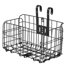 Universal Foldable Wide Steel Wire Bicycle Front Basket Rack Hanging Basket Bag