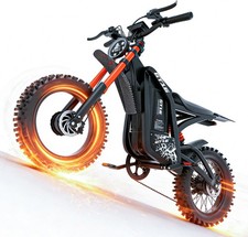 5500W Electric Dirt Bike Motorcycle 40MPH 100 Miles 60V Off-Road E-Moutain Bike