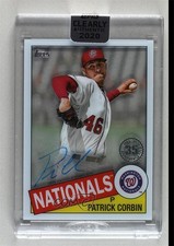 2020 Clearly Authentic 1985 Topps Baseball Patrick Corbin #TBA-PC Auto 5m1