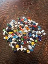 100 ASSORTED MULTI-COLOR ART GLASS BEADS JEWELRY CRAFT MAKING C