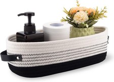 Cotton Rope Toilet Basket Bathroom Decor Baskets Toilet Paper Holder Basket