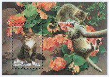 Timbre Chats Antigua et Barbuda BF317 ** - 82647FQ